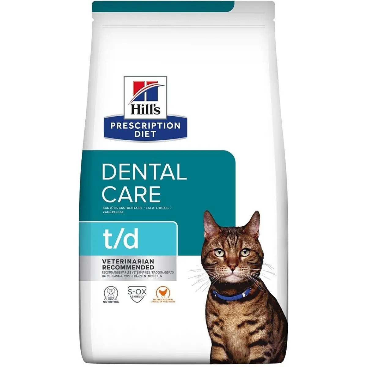 Hill's Prescription Diet Kissan Hammaskivi|Kissan Erikoisruoka*Cat t/d Dental Care Chicken 3 kg