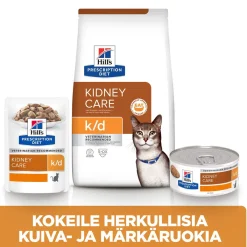 Hill's Prescription Diet Kissan Erikoisruoka|Kissan Munuaisten Vajaatoiminta*Feline k/d Chicken 156 g