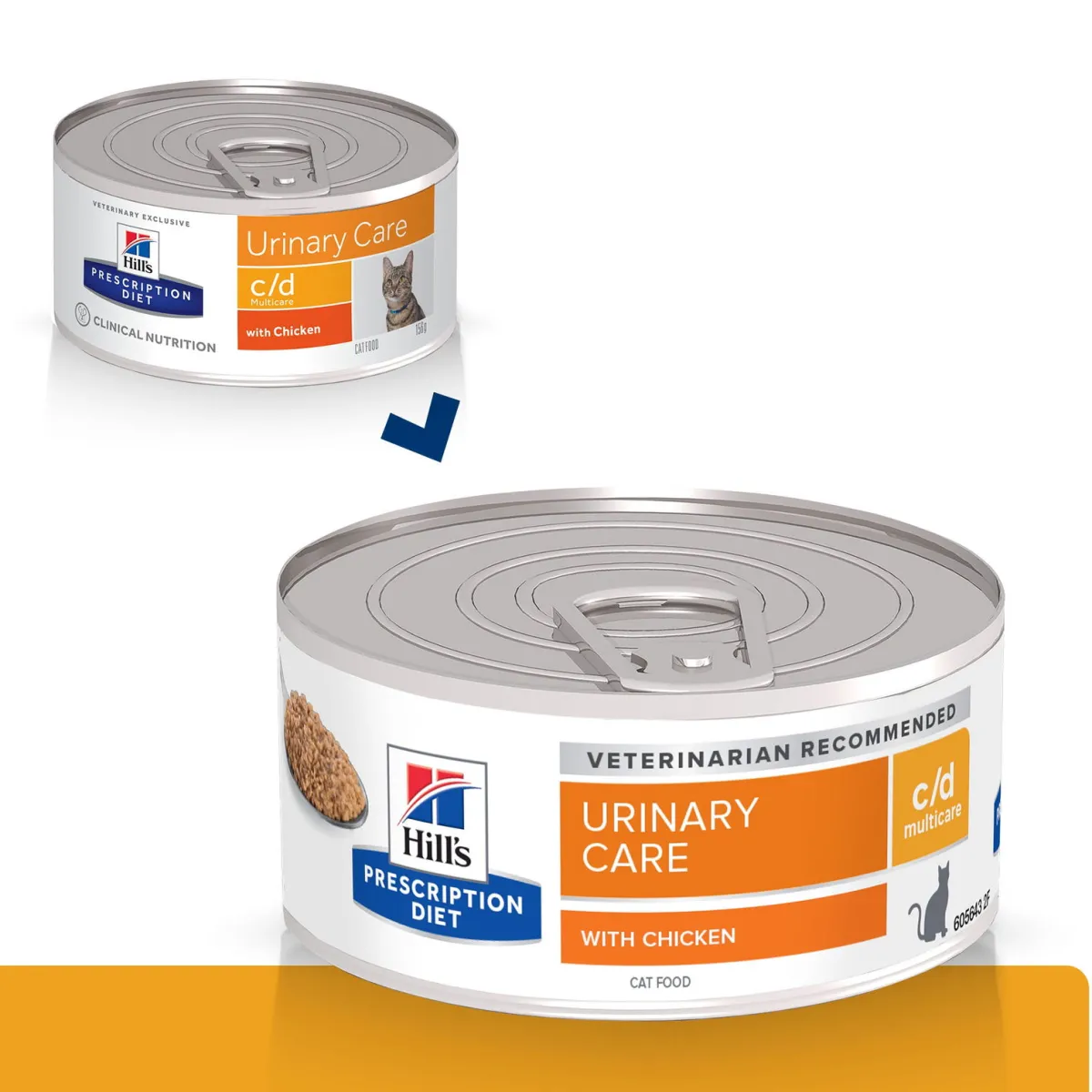 Hill's Prescription Diet Kissan Virtsatievaivat|Kissan Erikoisruoka*Feline c/d Multicare Minced Chicken 156 g