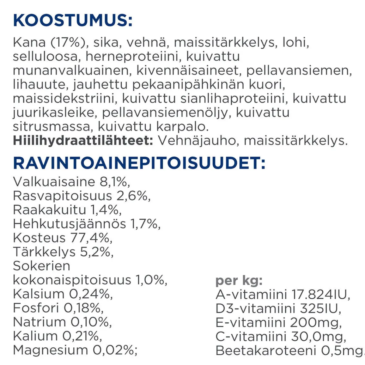 Hill's Prescription Diet Kissan Diabetes|Kissan Erikoisruoka*Feline w/d Multi Benefit 12x85 g
