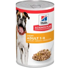 Hill's Koiranruoat Erityistapeisiin|Light-Koiranruoka*Science Plan Canine Adult Light 370 g