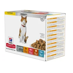 Hill's Kissan Märkäruoka|Kissan Erikoisruoat*Science Plan Cat Adult Sterilised Chicken, Fish, Trout & Turkey 12x85 g