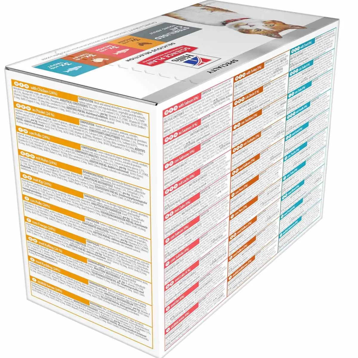 Hill's Kissan Märkäruoka|Kissan Erikoisruoat*Science Plan Cat Adult Sterilised Chicken, Fish, Trout & Turkey 12x85 g