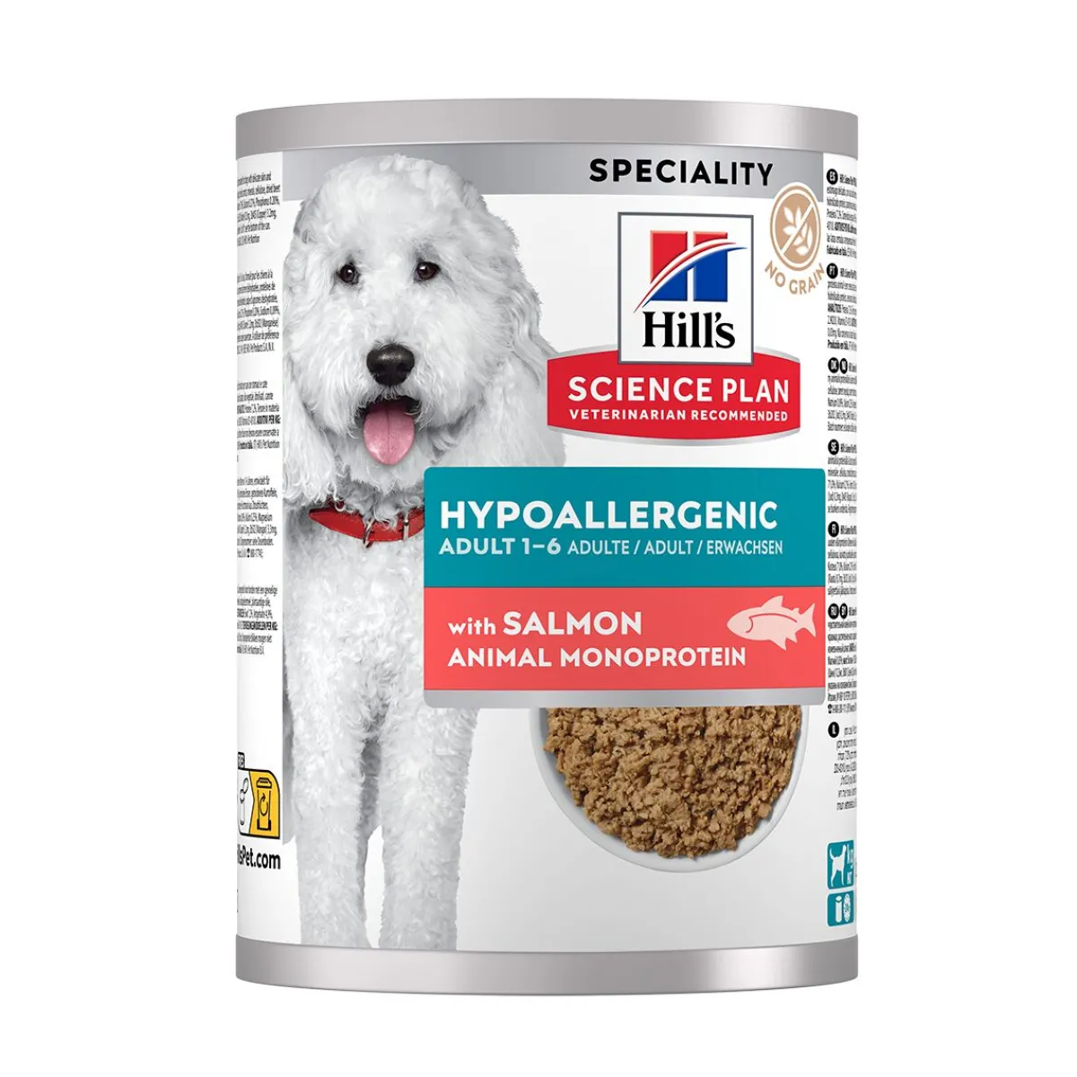Hill's Koiranruoat Erityistapeisiin|Koiran Märkäruoka Ja Makkarat*Science Plan Dog Hypoallergenic Salmon 363 g