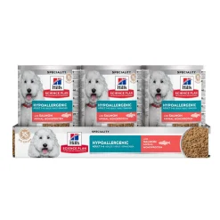 Hill's Koiranruoat Erityistapeisiin|Koiran Märkäruoka Ja Makkarat*Science Plan Dog Hypoallergenic Salmon 363 g