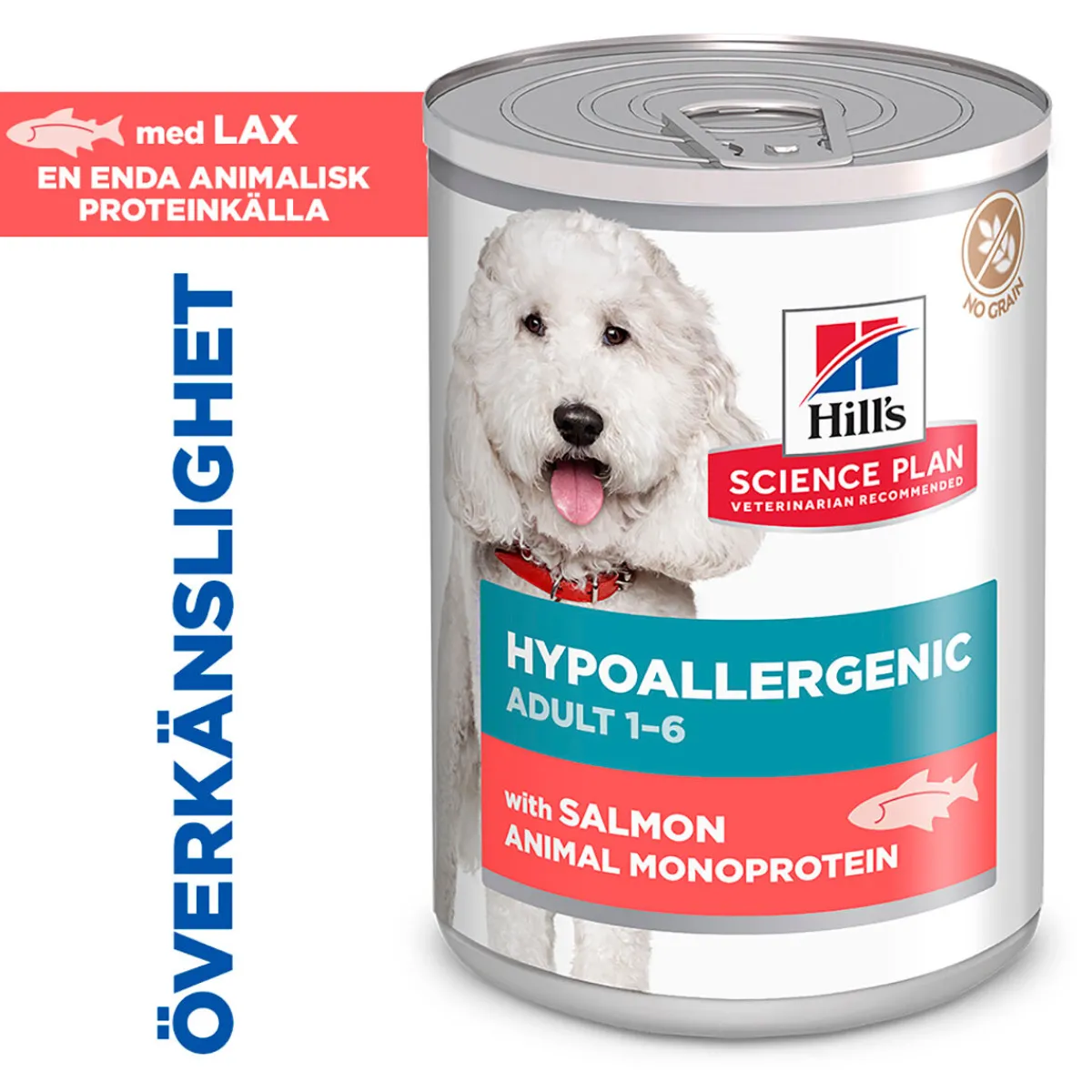 Hill's Koiranruoat Erityistapeisiin|Koiran Märkäruoka Ja Makkarat*Science Plan Dog Hypoallergenic Salmon 363 g
