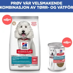 Hill's Koiranruoat Erityistapeisiin|Koiran Märkäruoka Ja Makkarat*Science Plan Dog Hypoallergenic Salmon 363 g