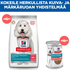 Hill's Koiranruoat Erityistapeisiin|Koiran Märkäruoka Ja Makkarat*Science Plan Dog Hypoallergenic Salmon 363 g