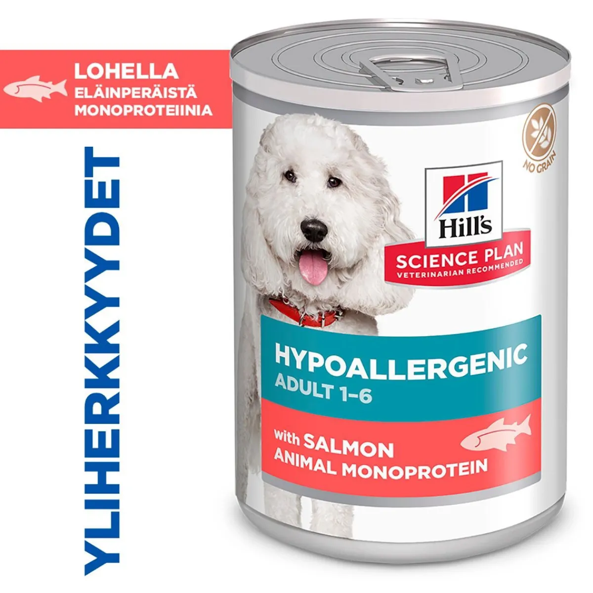 Hill's Koiranruoat Erityistapeisiin|Koiran Märkäruoka Ja Makkarat*Science Plan Dog Hypoallergenic Salmon 363 g