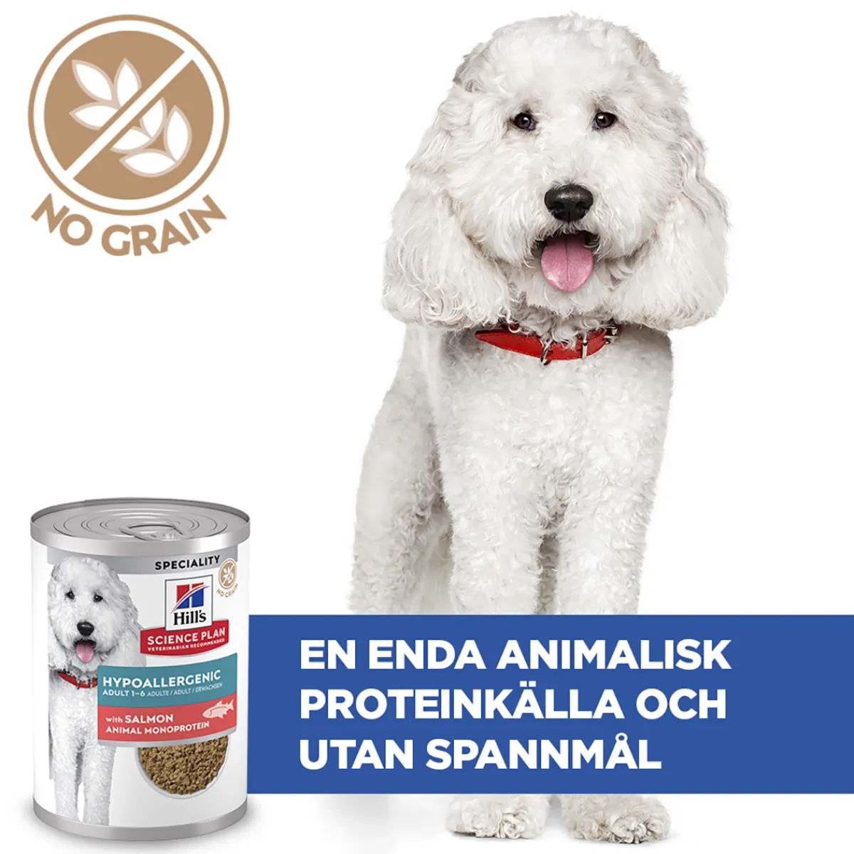 Hill's Koiranruoat Erityistapeisiin|Koiran Märkäruoka Ja Makkarat*Science Plan Dog Hypoallergenic Salmon 363 g