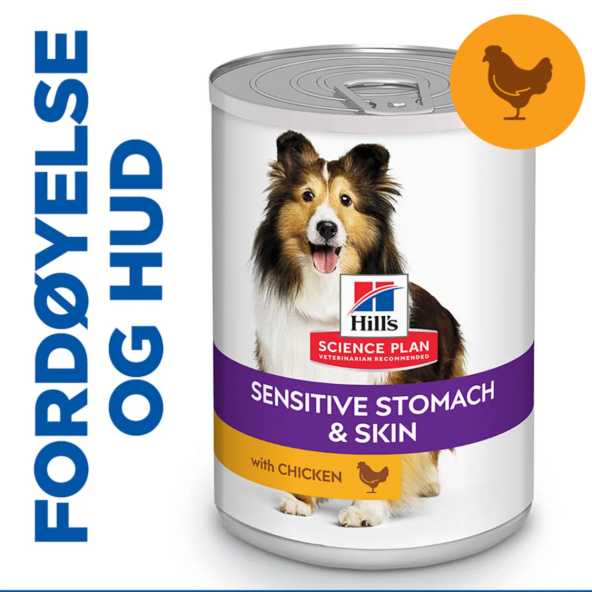Hill's Koiranruoat Erityistapeisiin|Koiran Märkäruoka Ja Makkarat*Science Plan Dog Sensitive Stomach & Skin Chicken & Vegetables 370g