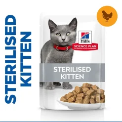 Hill's Kissan Märkäruoka*Science Plan Sterilised Kitten Kana 12 x 85 g