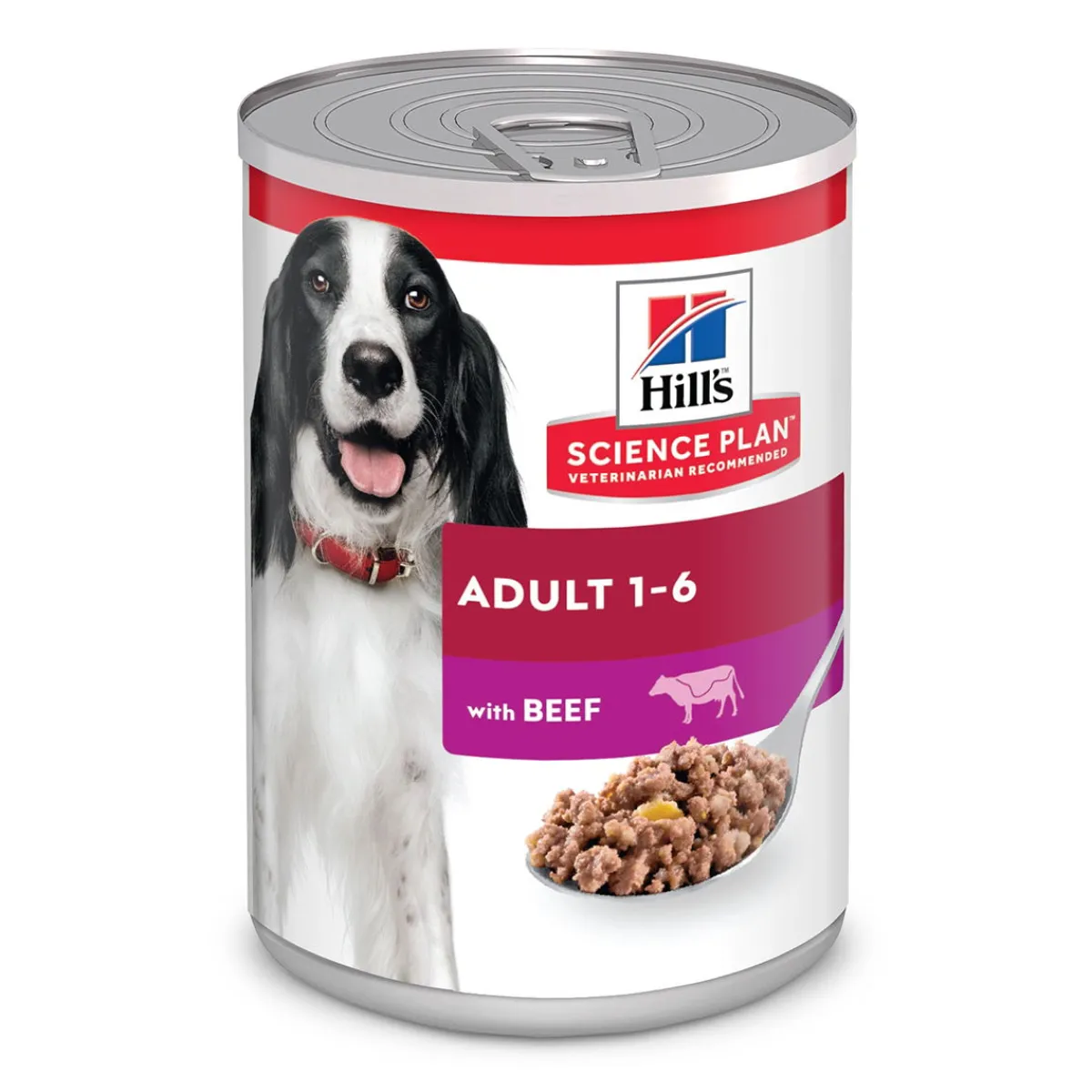 Hill's Koiran Märkäruoka Ja Makkarat*SP Adult Beef säilyke 370g