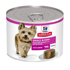 Hill's Koiran Märkäruoka Ja Makkarat|Senioriruoka*SP Canine Small & Mini Mature nauta 200g