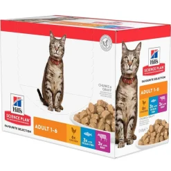 Hill's Kissan Märkäruoka*SP Feline Favourite Multipack 12 x 85 g