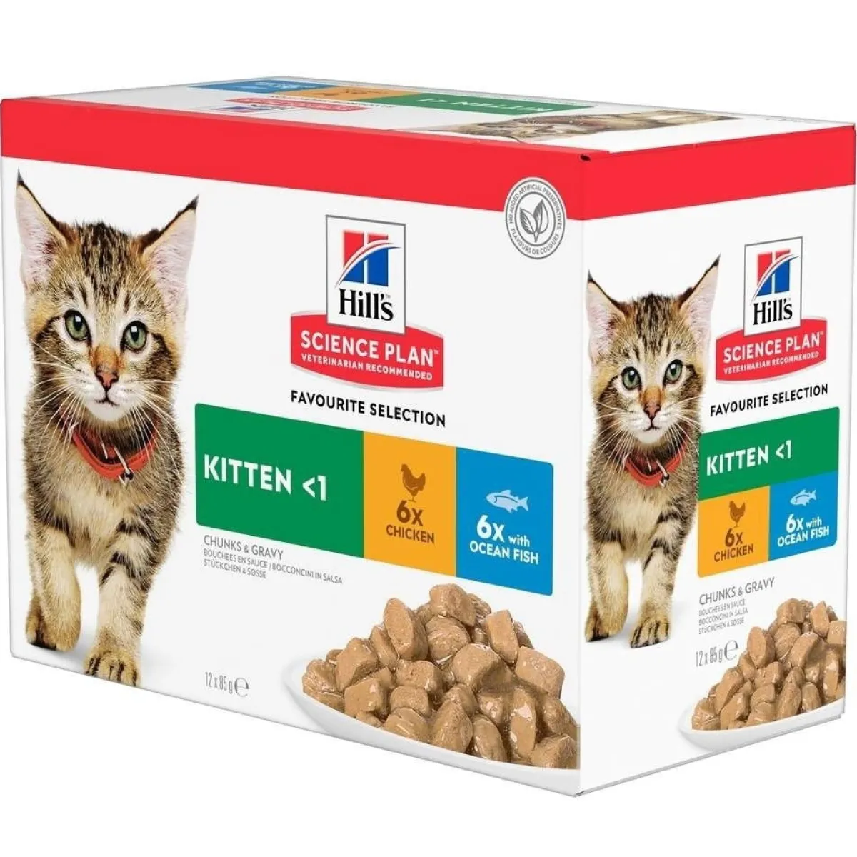 Hill's Kissan Märkäruoka|Kissanpennun Ruoka*SP Feline Kitten Favourite Multipack 12 x 85 g