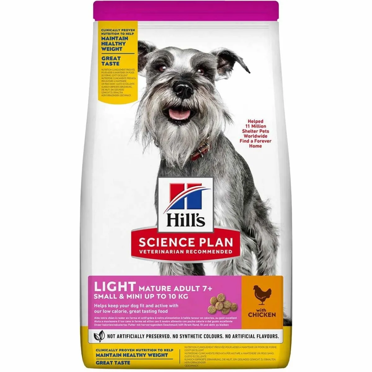 Hill's Koiran Kuivaruoka|Senioriruoka*SP Mini Mature 7+ Light, 2,5 kg