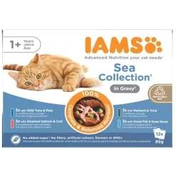 Iams Kissan Märkäruoka*Advanced Nutrition Gravy Kalalajitelma 12 x 85 g
