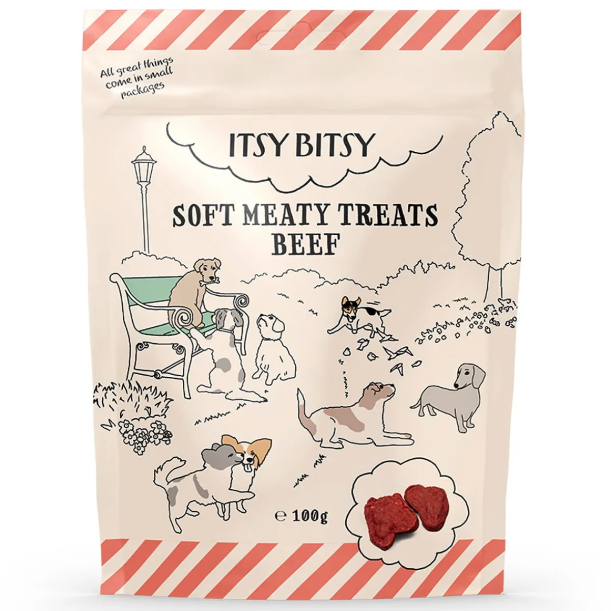 ItsyBitsy Pehmeät Koiran Herkut|Pikkuherkut Ja Treeninamit*Lihainen Nautaherkku