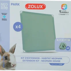 Zolux Pieneläinten Häkit|Chinchillan Häkit*Kanin taikakuution lisäosat Nlife Habitat, muovia, 4 kpl