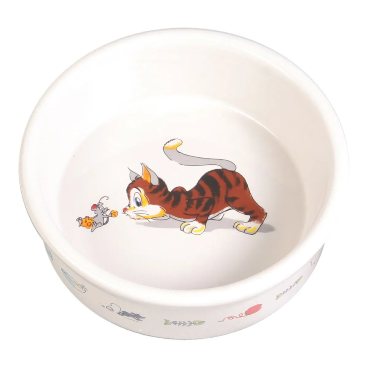 Trixie Koiranpennun Ruokailu|Kissan Ruoka- Ja Juomakupit*Keraaminen kuppi Cat & Mouse