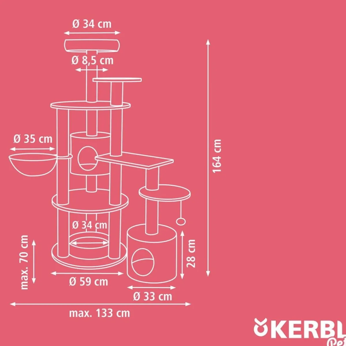 Kerbl Kiipeilypuut|Kissan Kiipeilypuut Ja Raapimispuut*kissan raapimapuu Annika