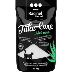 Racinel Paakkuuntuva Kissanhiekka|Hajustettu Kissanhiekka*Kissanhiekka Take Care Aloe Vera, 15kg
