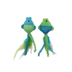 Feline Clean Kissanminttulelut*Kissan lelu Dental Mesh kalat 2-pack