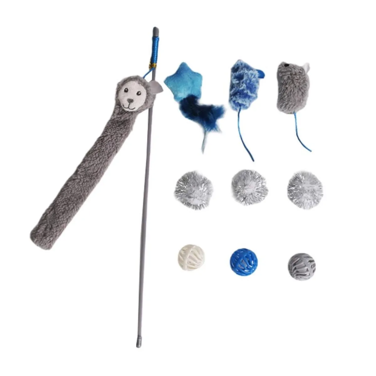 Meow&Me Kissanhuiskat Ja -Onget*Kissan lelu Galaxy Far Away multipack ongella 10kpl
