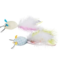 Little&Bigger Kissanpennun Lelut|Kissan Hiirilelut*Kissojen pehmohiiret Kitten Basics 2-pack