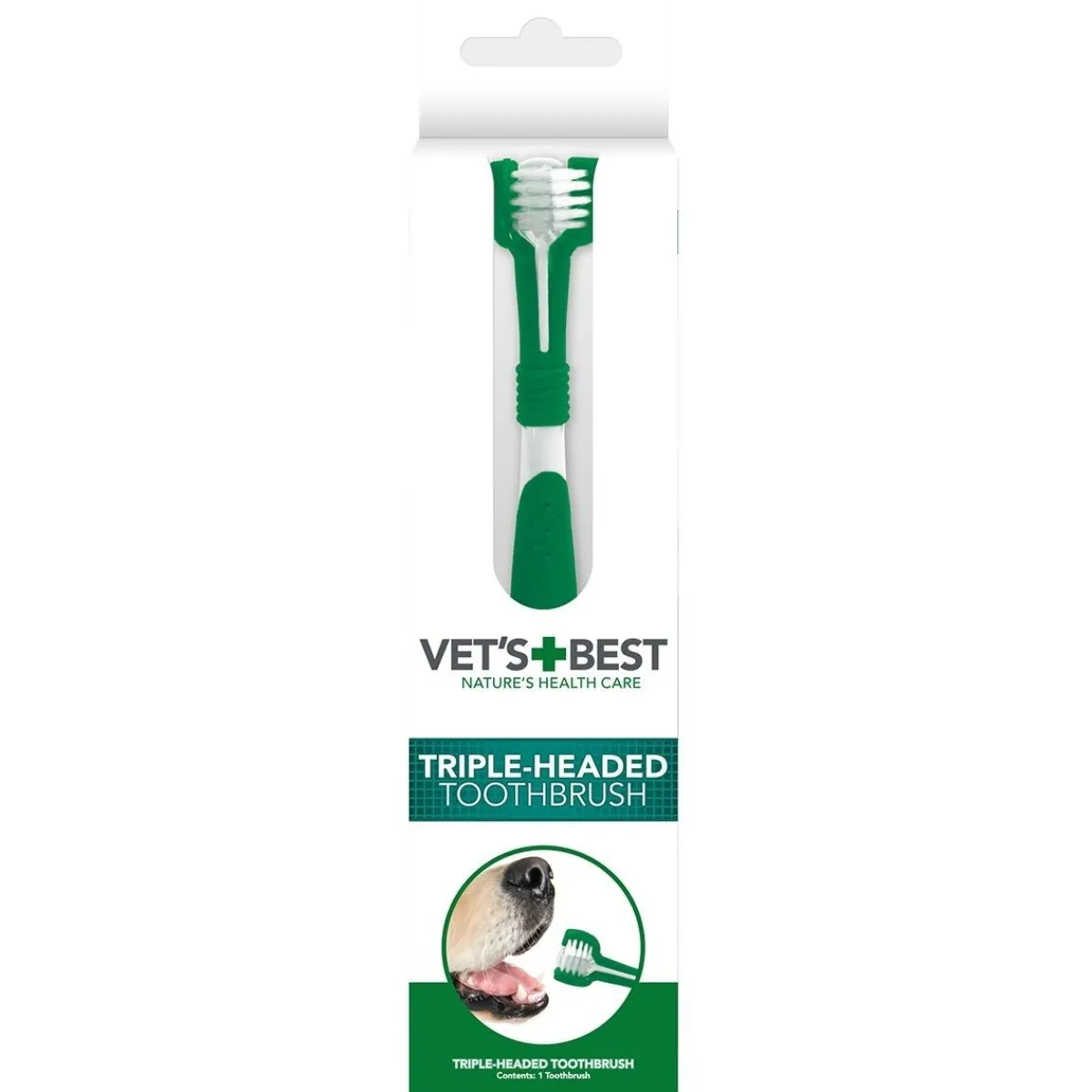 Vet's Best Hoito Ja Terveys|Hampaidenhoitotuotteet*Koiran hammasharja Vet’s Best Triple-Headed