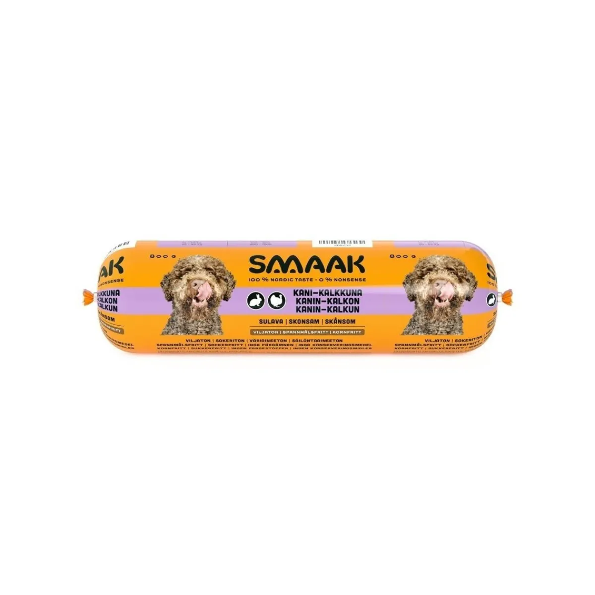Smaak Kotimainen Koiranruoka|Koiran Märkäruoka Ja Makkarat*Koiran makkara kani-kalkkuna 800 g