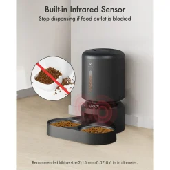 Petlibro Kissan Ruoka-Automaatit|Koiranpennun Ruokailu*Koiran ruoka-automaatti Granary Dual 5 l