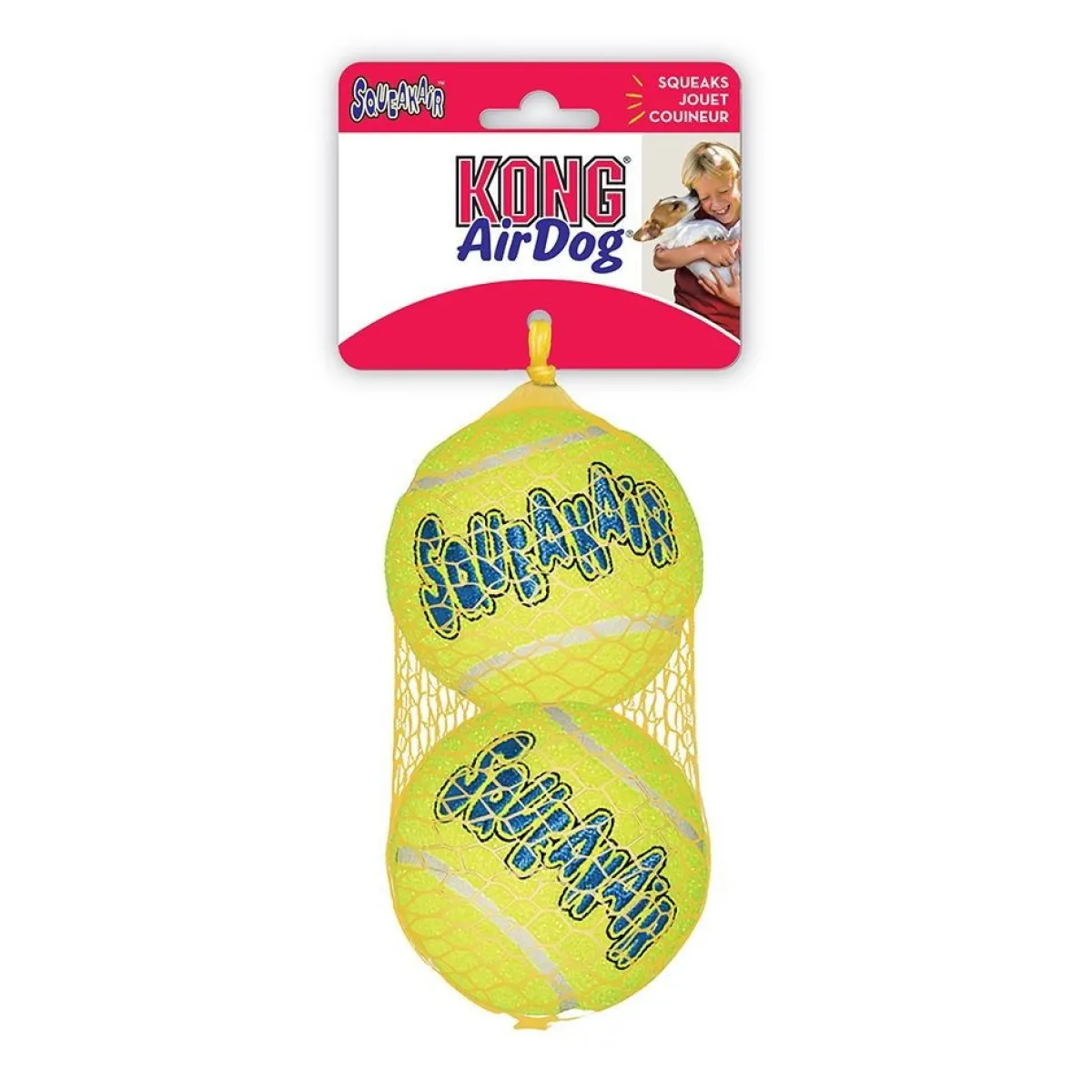 Kong Koiran Pallot|Koiran Vinkulelut*Airdog Squeaker Ball, L / 8.3 cm