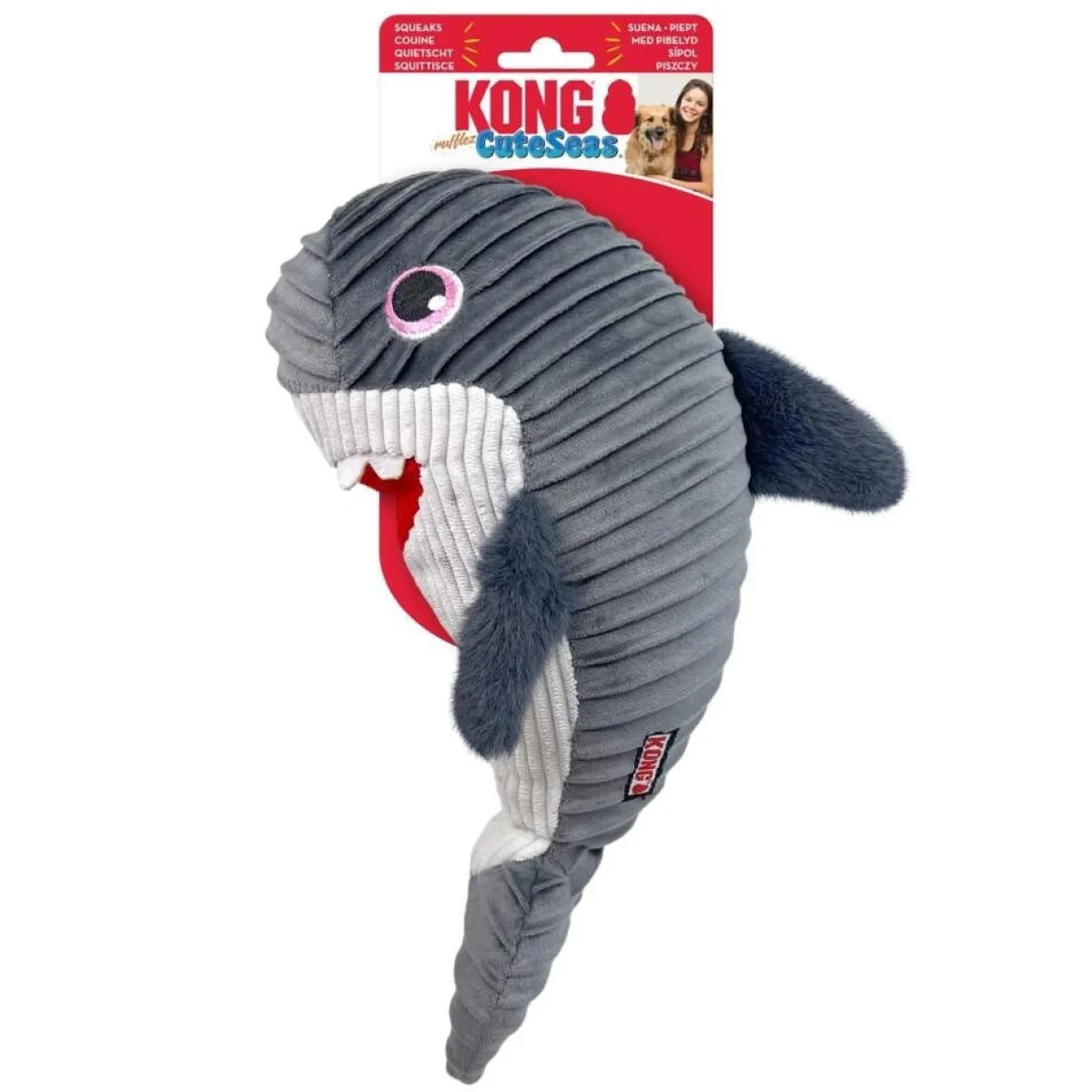 Kong Koiran Pehmolelut|Koiran Vinkulelut*Cuteseas Rufflez hai M/L