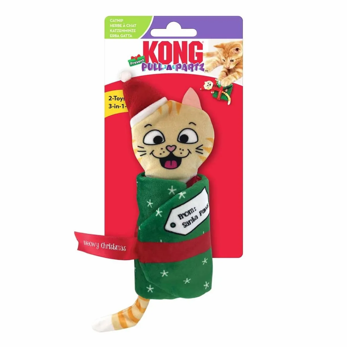 Kong Kissan Pelit Ja Aktivointilelut|Kissan Joululelut*Holiday Pull-A-Partz Lahjapaketti