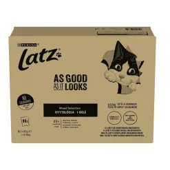 Latz Kissan Märkäruoka|Tarjoukset Kissoille*Agail Mixed lajitelma 80x85g