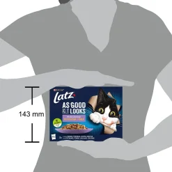 Latz Kissan Märkäruoka|Tarjoukset Kissoille*Agail Mixed lajitelma 44x85g