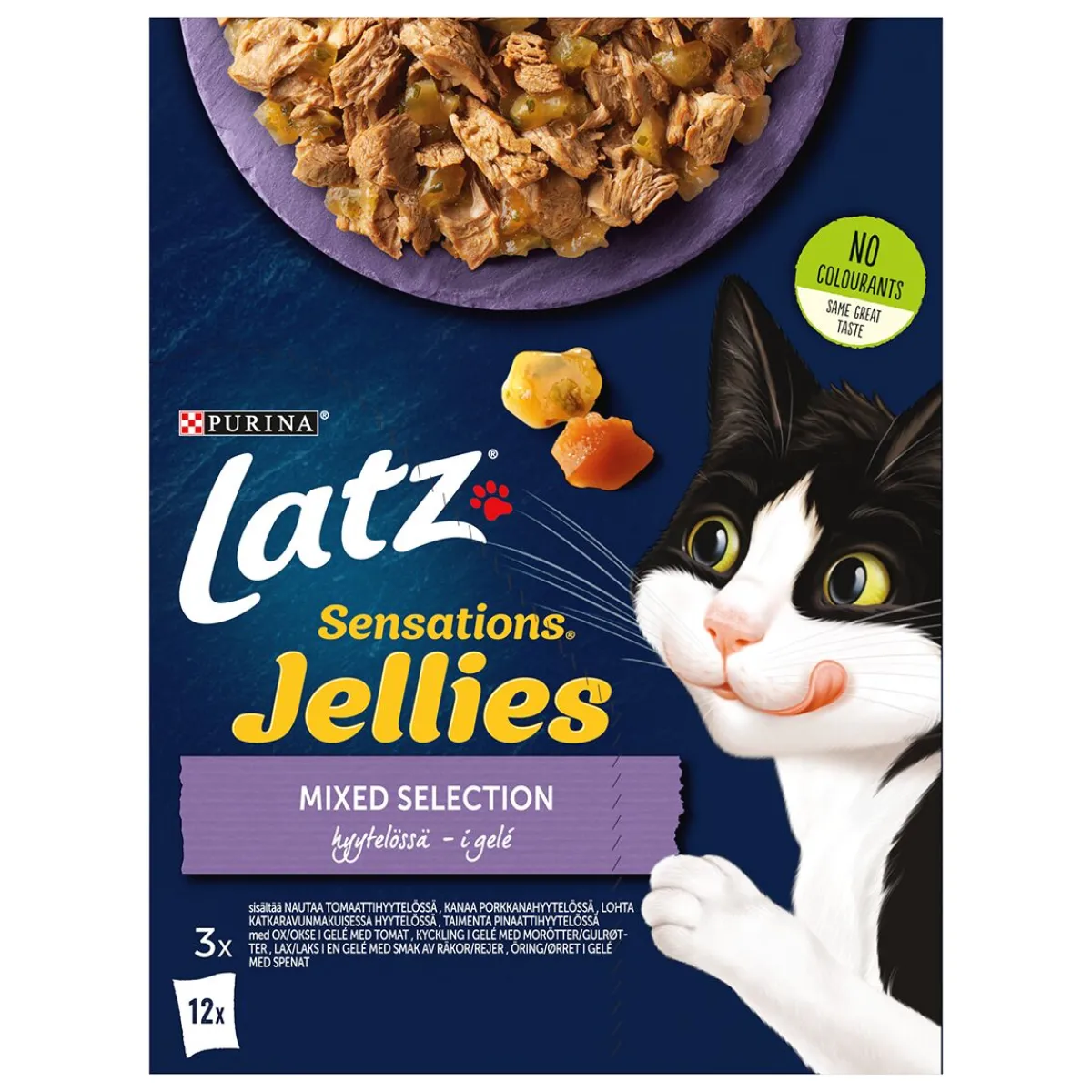 Latz Kissan Märkäruoka|Tarjoukset Kissoille*Cat Sensations Mixed Selection in jelly 12x100g
