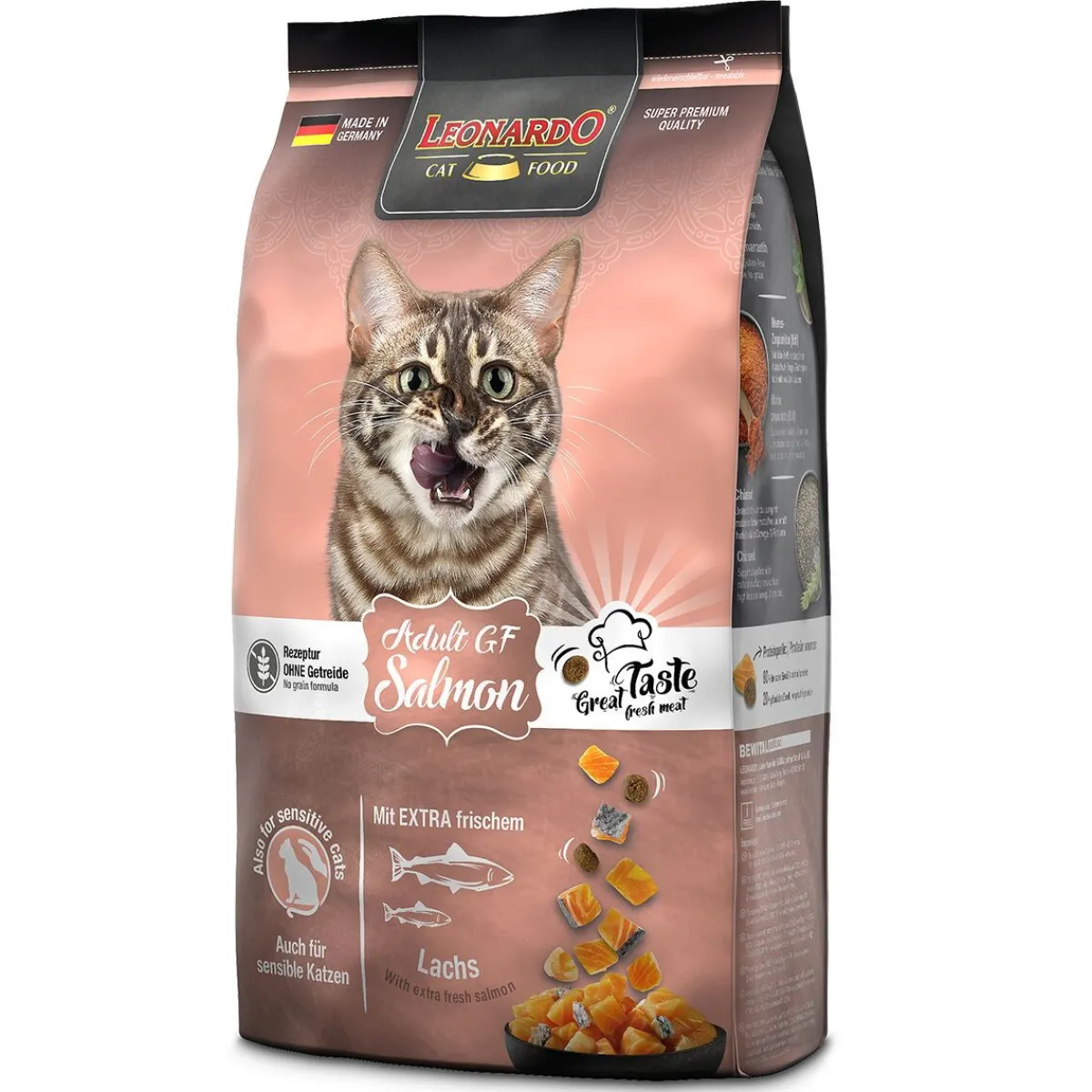 Leonardo Tarjoukset Kissoille|Kissan Kuivaruoka*Adult Grain Free lohi