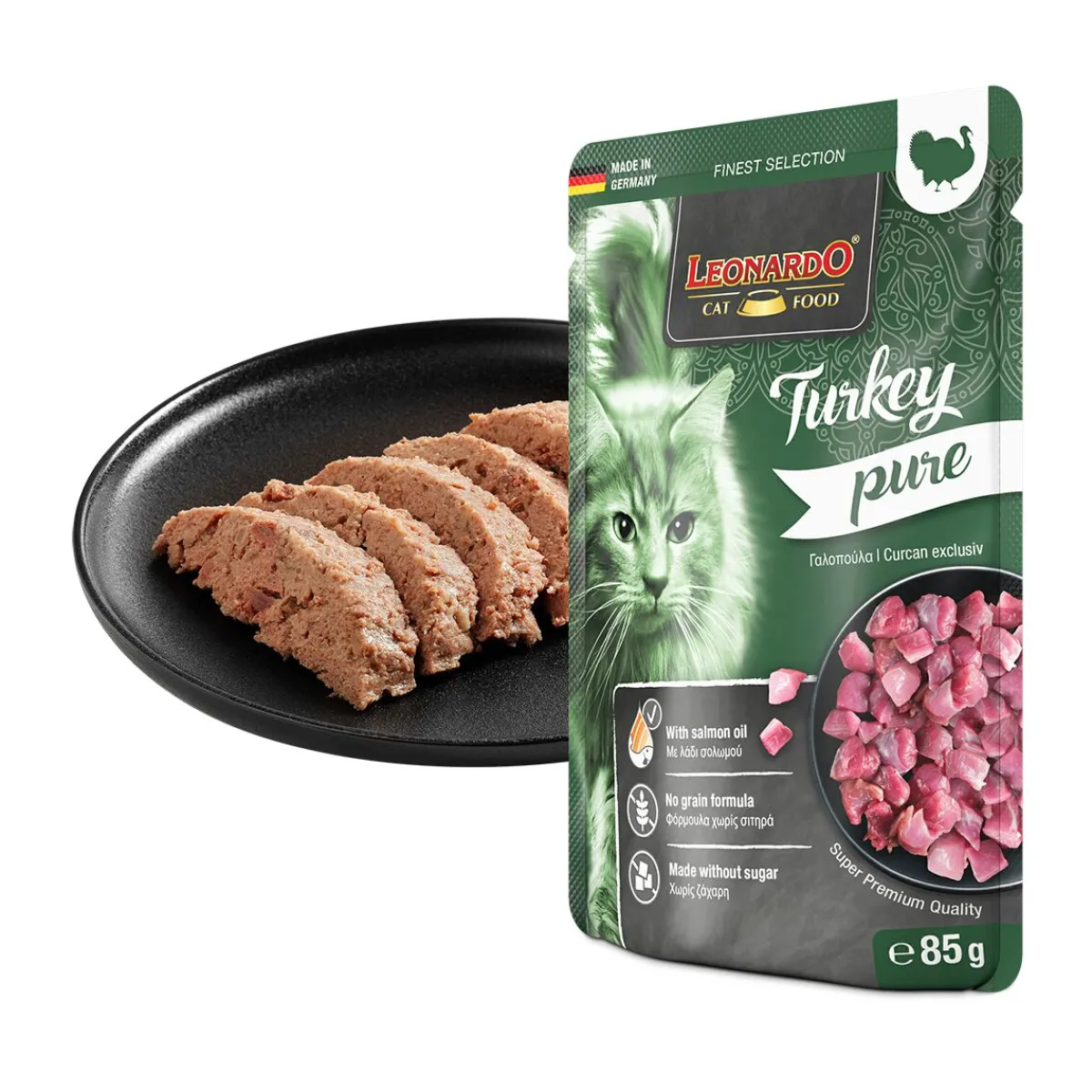Leonardo Kissan Märkäruoka|Tarjoukset Kissoille*Pure Turkey 85 g