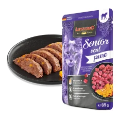 Leonardo Seniorikissan Ruoka|Tarjoukset Kissoille*Senior Veal 85 g