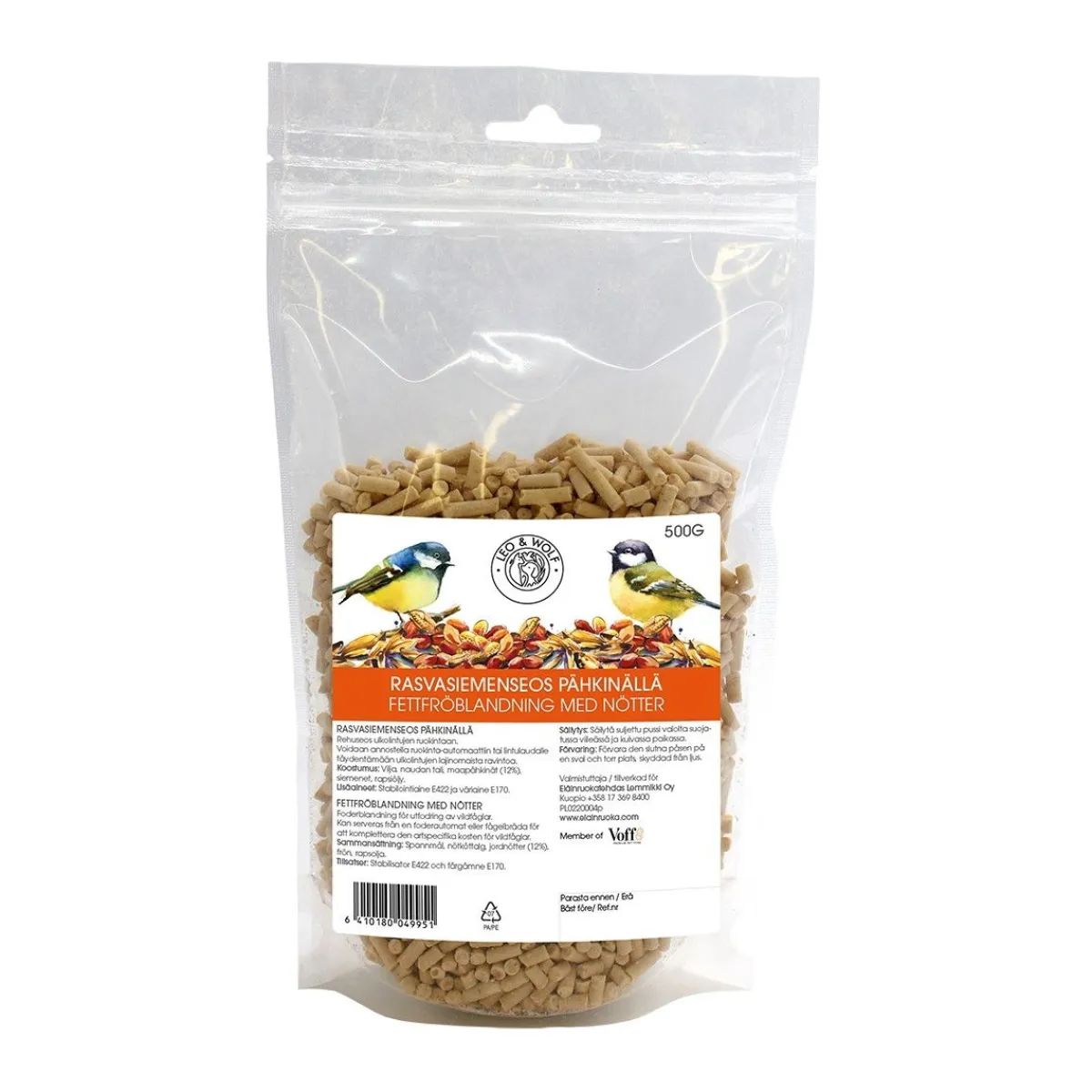 Leo & Wolf Ulkolinnut|Ulkolinnut*siemensekoitus pähkinöillä 500 g