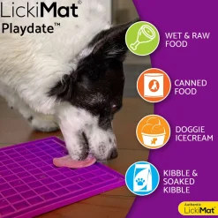 LickiMat Koiranpennun Ruokailu|Aktivointikupit Ja Nuolumatot*Playdate Classic