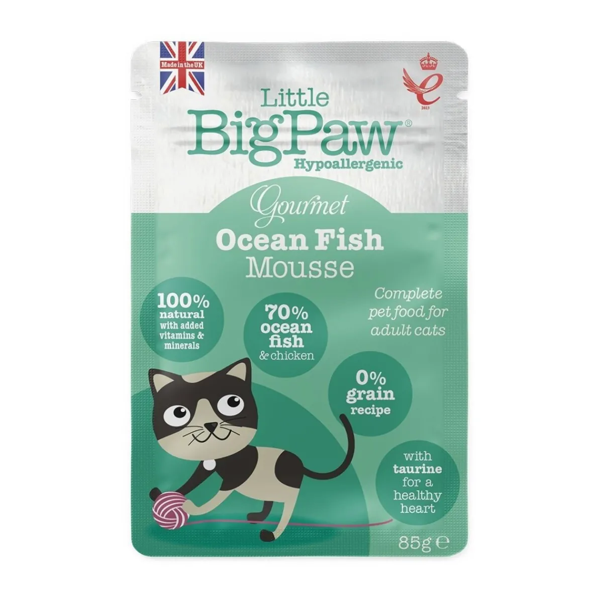 Little BigPaw Kissan Märkäruoka*Gourmet Atlantic Ocean Fish Mousse 85g