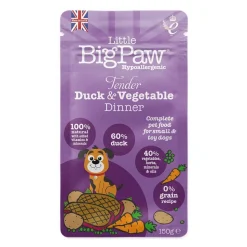 Little BigPaw Koiran Märkäruoka Ja Makkarat*Tender Duck & Vegetables Dinner