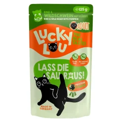 Lucky Lou Kissan Märkäruoka*LS Nauta & Villisika 125 g