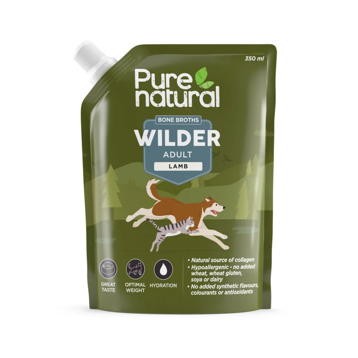 Purenatural Ruokinnan Monipuolistaminen|Ruokalisukkeet*Luuliemi Wilder lammas 350 ml