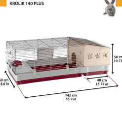 Ferplast Pieneläinten Häkit|Häkit Ja Aitaukset*Marsun/kanin häkki Krolik 140 Plus