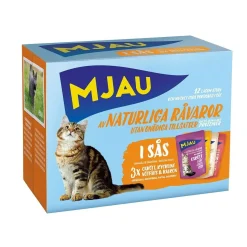 Mjau Kissan Märkäruoka*Multipack lihaa kastikkeessa 12 x 85 g